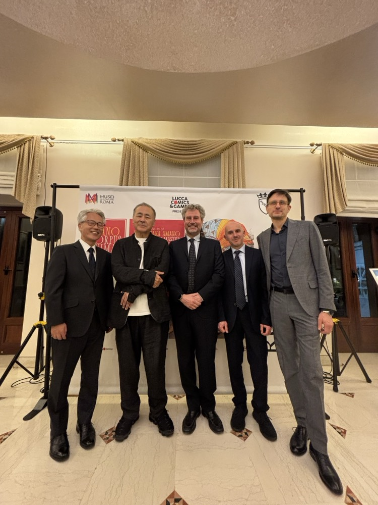Amb. Suzuki, Amano Yoshitaka, Sindaco di Lucca, MArio Pardini e atri