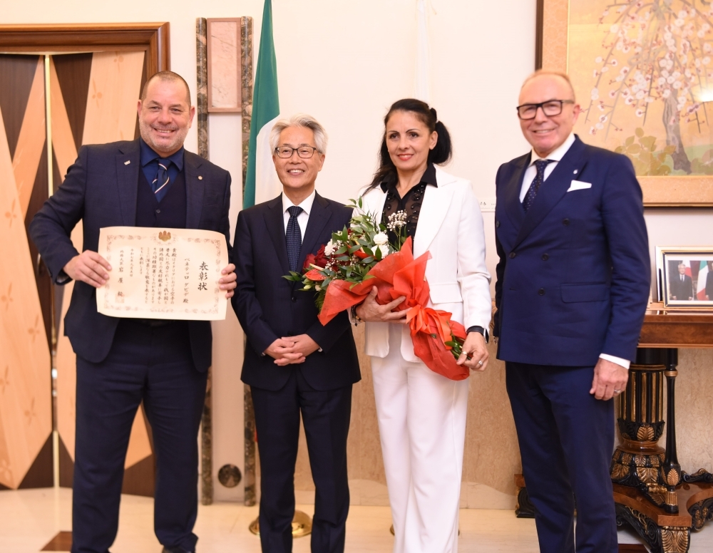 鈴木大使、ベネテッロ夫妻、モルシアーニ会長