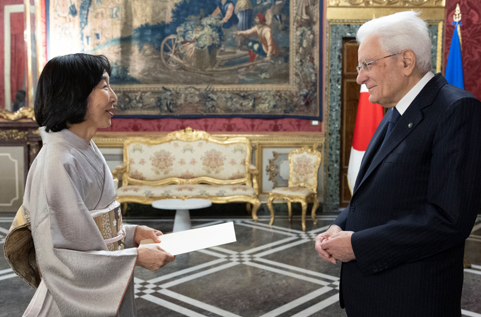 Ambasciatore Ono e Presidente Mattarella
